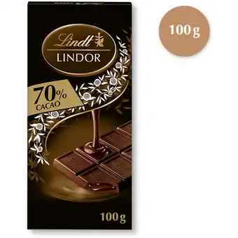 Albert Heijn Lindt lindor reep 70% pure chocolade aanbieding