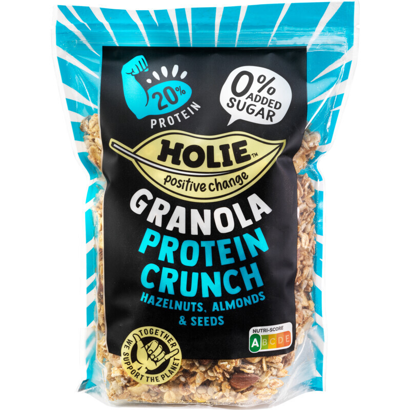 Holie granola protein crunch aanbieding bij Albert Heijn