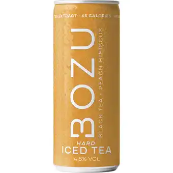Albert Heijn Bozu hard iced tea peach aanbieding