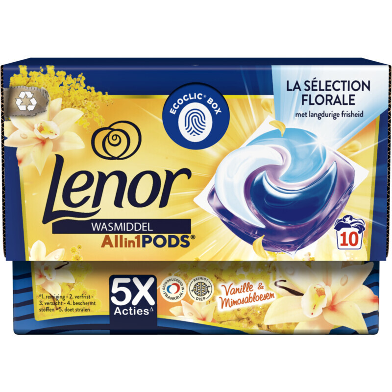 Albert Heijn Lenor wasmiddel pods vanille aanbieding