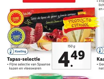 Lidl Tapas-selectie 150 g aanbieding