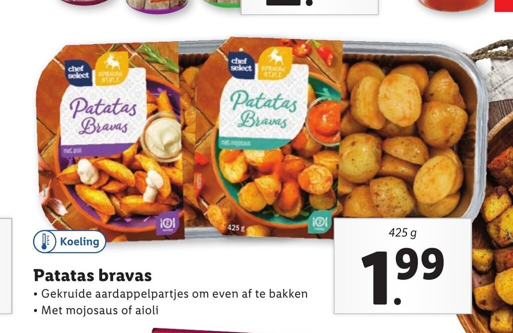 Patatas bravas 425 g aanbieding bij Lidl