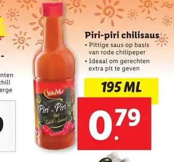 Lidl Piri-piri chilisaus 195 ml aanbieding