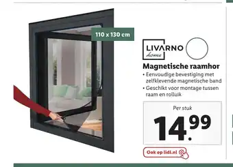 Lidl Livarno home Magnetische raamhor 110 x 130 cm aanbieding