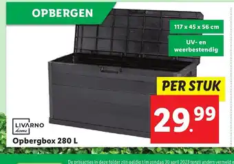 Lidl Livarno home Opbergbox 280 L aanbieding