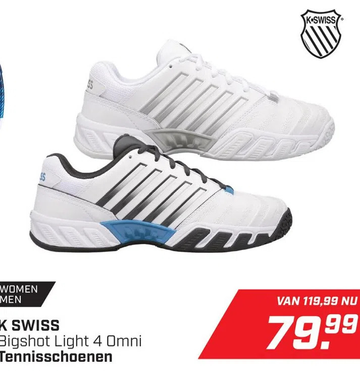 K swiss bigshot light 4 omni tennisschoenen aanbieding bij Daka Sport