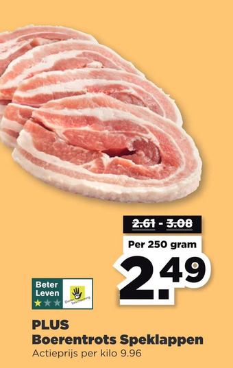 PLUS Plus boerentrots speklappen aanbieding