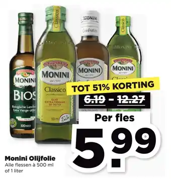 PLUS Monini olijfolie aanbieding