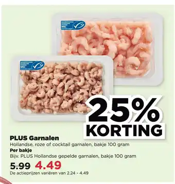 PLUS Plus garnalen aanbieding