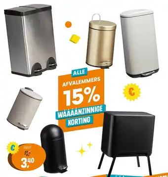 Kwantum Alle afvalemmers aanbieding