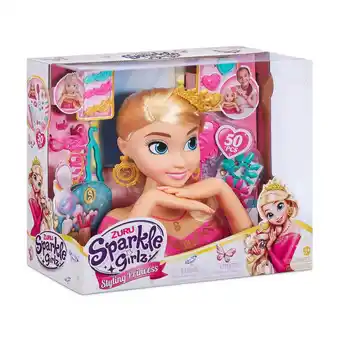 Intertoys Zuru ultimate sparkle girlz princess hair kaphoofd aanbieding