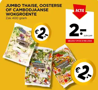 Jumbo Jumbo thaise, oosterse of cambodjaanse wokgroente 400g aanbieding