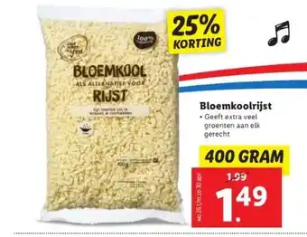 Lidl Bloemkoolrijst aanbieding