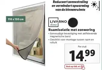 Lidl Raamisolatie met zonwering aanbieding