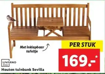 Lidl Houten tuinbank sevilla aanbieding