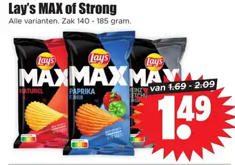 Dirk Lay's MAX of Strong 140-185g aanbieding