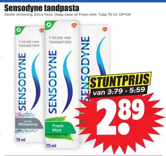 Dirk Sensodyne Tandpasta 75ml aanbieding