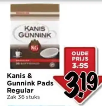 Vomar Voordeelmarkt Kanis & Gunnink Pads Regular aanbieding