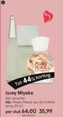 Etos Issey miyake aanbieding