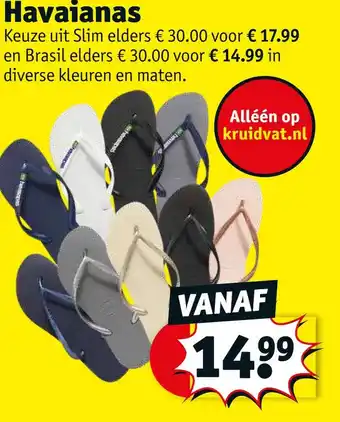 Kruidvat Havaianas aanbieding