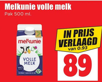 Dirk Melkunie volle melk aanbieding