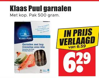 Dirk Klaas puul garnalen aanbieding