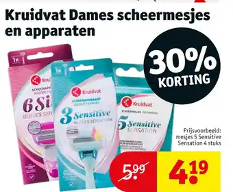 Kruidvat Kruidvat dames scheermesjes en apparaten aanbieding