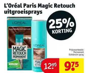 Kruidvat L'oréal paris magic retouch uitgroeisprays aanbieding