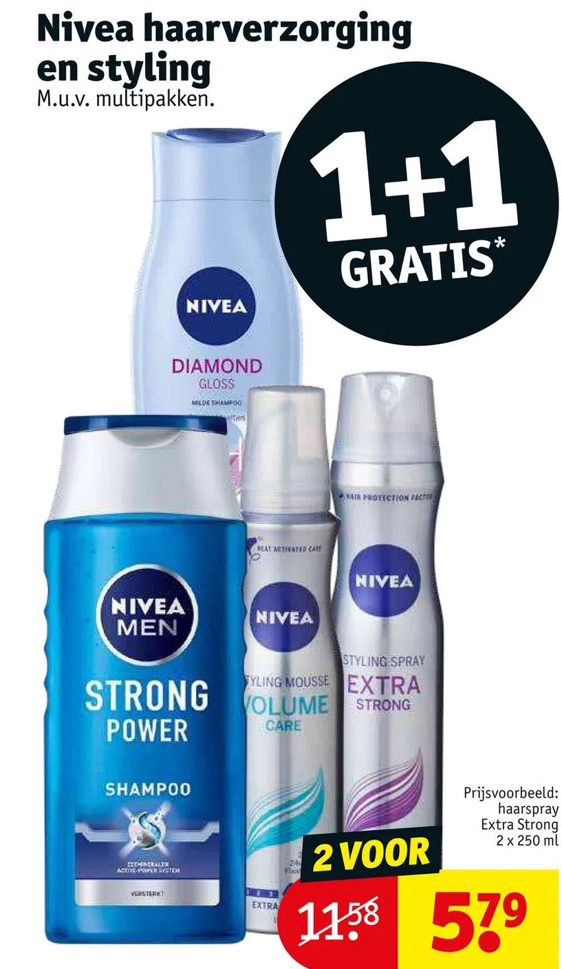 Nivea en styling aanbieding bij Kruidvat
