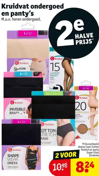 Kruidvat Kruidvat ondergoed en panty's aanbieding