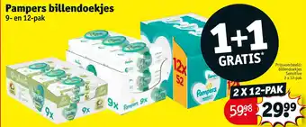 Kruidvat Pampers billendoekjes aanbieding