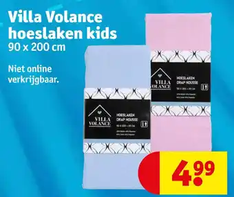 Kruidvat Villa volance hoeslaken kids aanbieding