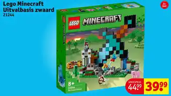 Kruidvat Lego minecraft uitvalbasis zwaard aanbieding