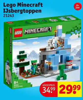 Kruidvat Lego minecraft ijsbergtoppen aanbieding