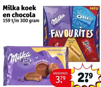 Kruidvat Milka koek en chocola aanbieding