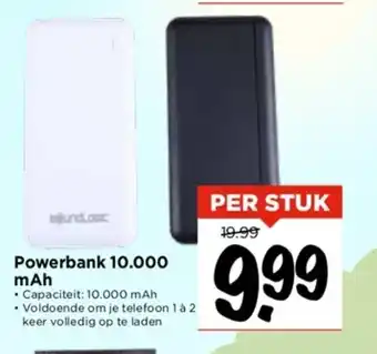 Vomar Voordeelmarkt Powerbank 10.000 mAh aanbieding