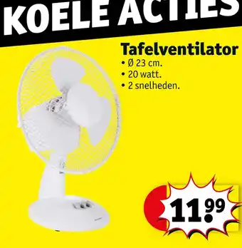 Kruidvat Tafelventilator aanbieding