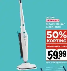 Vomar Voordeelmarkt Op=op leifheit stoomreiniger cleantenso aanbieding