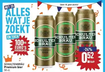 ALDI Schultenbräu premium bier 50 cl. aanbieding