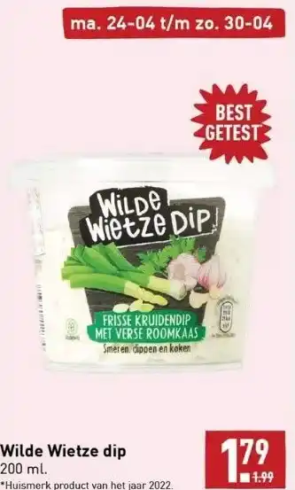 ALDI Wilde wietze dip 200 ml. aanbieding