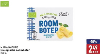 ALDI Biologische roomboter aanbieding