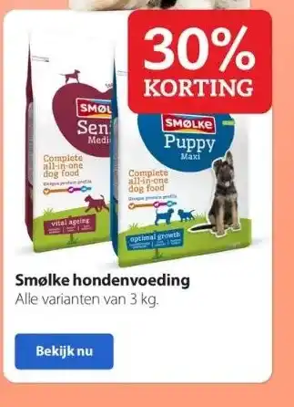 Boerenbond Smølke hondenvoeding aanbieding