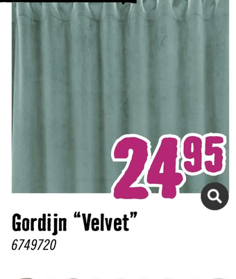 Hornbach Gordijn velvet aanbieding