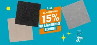 Kwantum Tapijttegels aanbieding