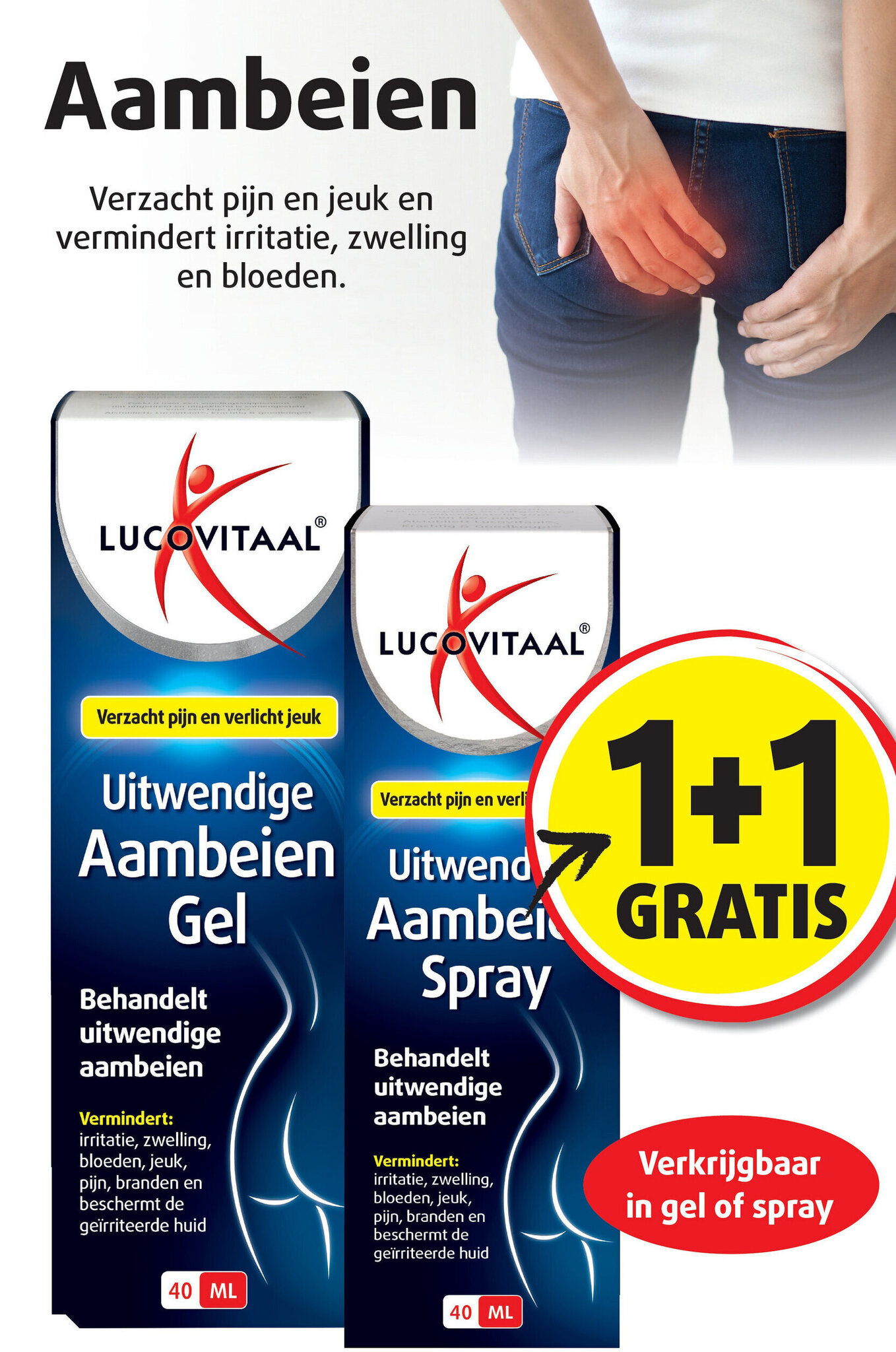 Uitwendige Aambeien gel aanbieding bij Lucovitaal
