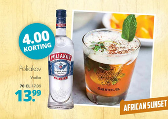 Mitra Poliakov vodka aanbieding