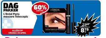 Trekpleister L'Oréal Paris mascara Telescopic aanbieding