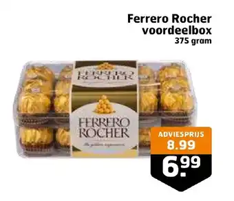 Trekpleister Ferrero Rocher voordeelbox 375 gram aanbieding