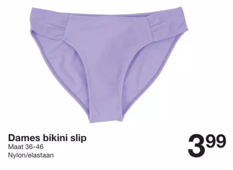 Dames bikini slip aanbieding bij Zeeman