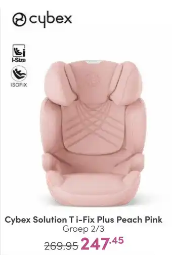 Baby & Tiener Cybex solution ti-fix plus peach pink groep 2/3 aanbieding